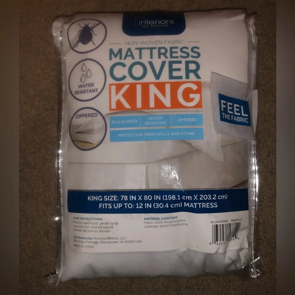 Interiors By Design Non-Woven Fabric Mattress Cover King